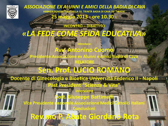 LOCANDINA CONVEGNO 25-5-2013